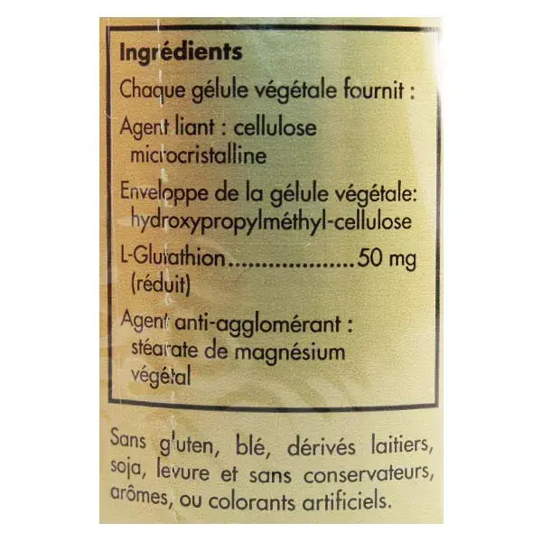 Tapas de verduras 30 Solgar L-glutation 50 mg