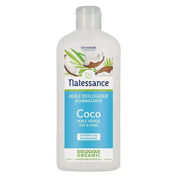 Natessance Organic Coconut Oil 100% Pure 250ml