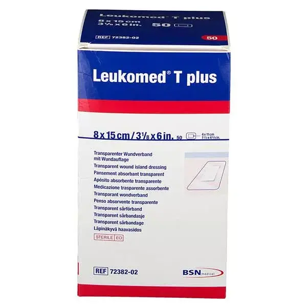 Leukomed® T plus Pansement adhésif post-opératoire transparent 8 cm x 10 cm