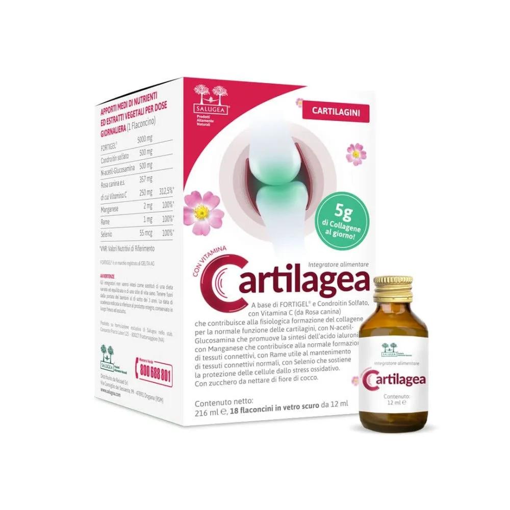 Salugea Cartilagea Integratore Per Le Cartilagini 18 Flaconcini