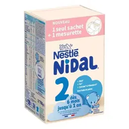 Nidal Lait en Poudre 2ème Age 700g