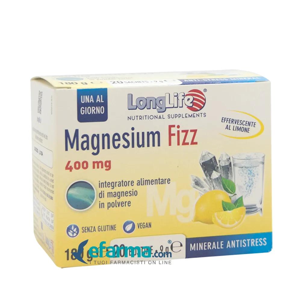 LongLife Magnesium Fizz Integratore Integratore In Polvere 20 Bustine Effervescenti