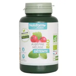 Nat & Form Bio Aubépine Mélisse 200 gélules végétales