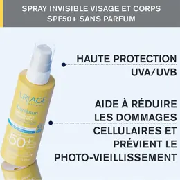 Uriage Bariésun Spray Solaire Invisible SPF50+ Sans Parfum 200ml