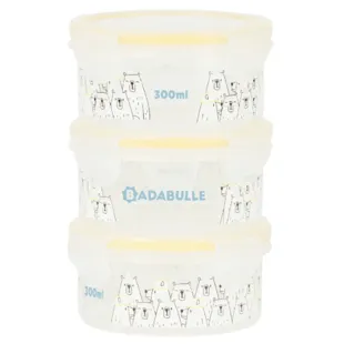 Badabulle Maxibox Frascos de Conservação Herméticos 3x300 ml