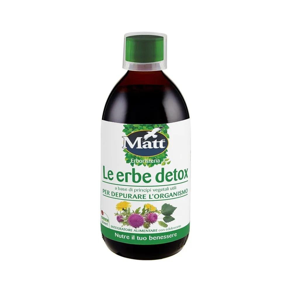 Matt Erboristeria Le Erbe Detox Integratore Depurativo 500 ml