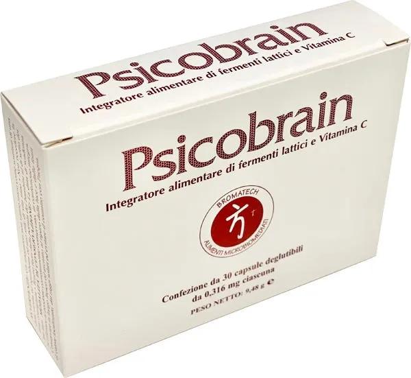 Bromatech Psicobrain Integratore Fermenti Lattici e Vitamina C 30 Capsule