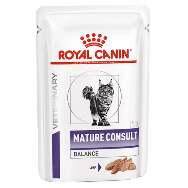 Royal Canin Veterinary Chat Mature Consult Balance Aliment Humide 12 x 85g