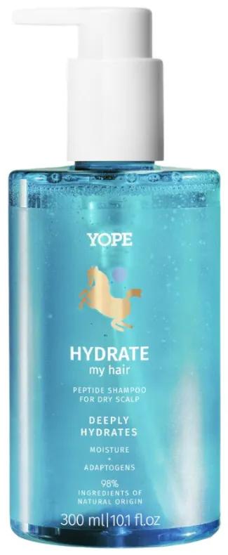 YOPE Shampoing Naturel aux Peptides pour Cuir Chevelu Sec 300 ml
