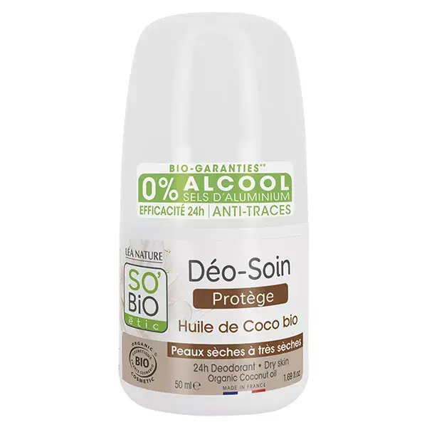 So'Bio Étic Déo-Soin Protection Huile de Coco Bio 50ml