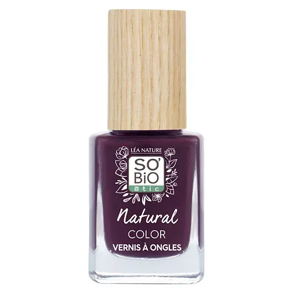 So'Bio Étic Natural Color Vernis à Ongles N°55 Prune Noir 11ml