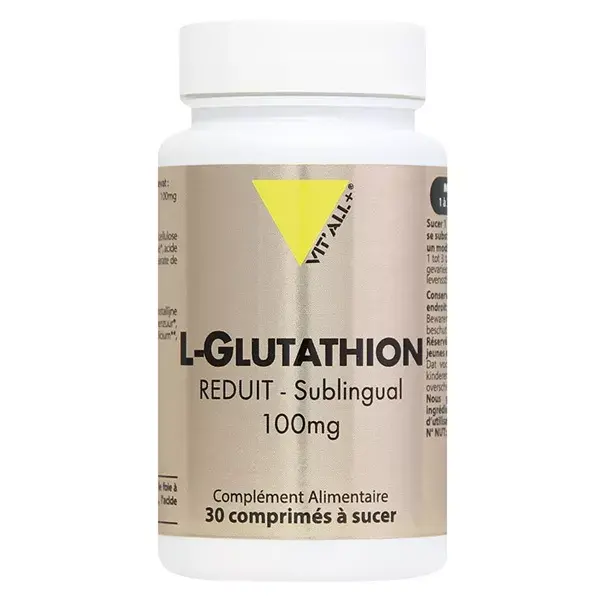 Vit'all+ L- Glutathion Réduit 100mg 30 comprimés à sucer