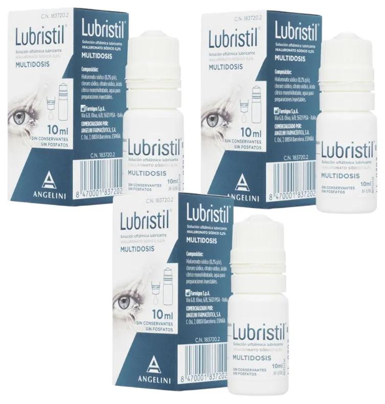 Lubristil Lubrifiant Yeux Multidose 3x10 ml