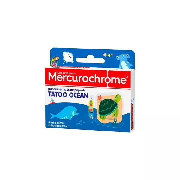 Mercurochrome Apósitos transparentes tatoo ocean, 18 unidades