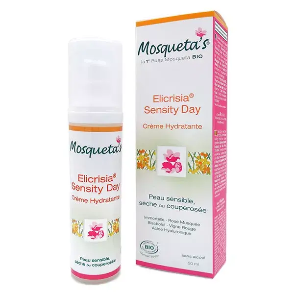 Mosqueta's Organic Elicrisia Sensity Day Moisturising Cream 50ml 