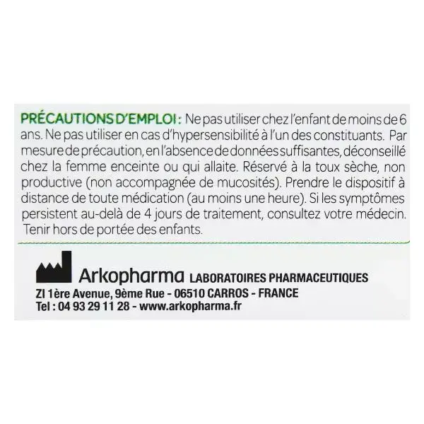 Arkopharma Activox Maux de Gorge Arôme Citron 24 comprimés à sucer