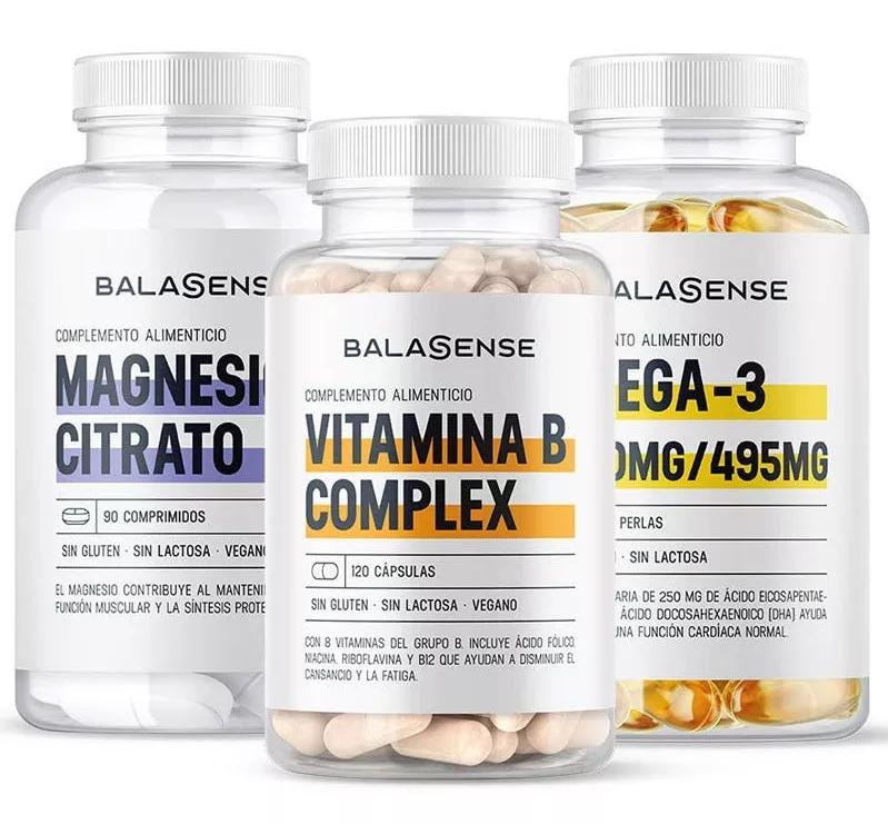 Balasense Omega 3 + Magnésio Citrato + Vitamina B Complex