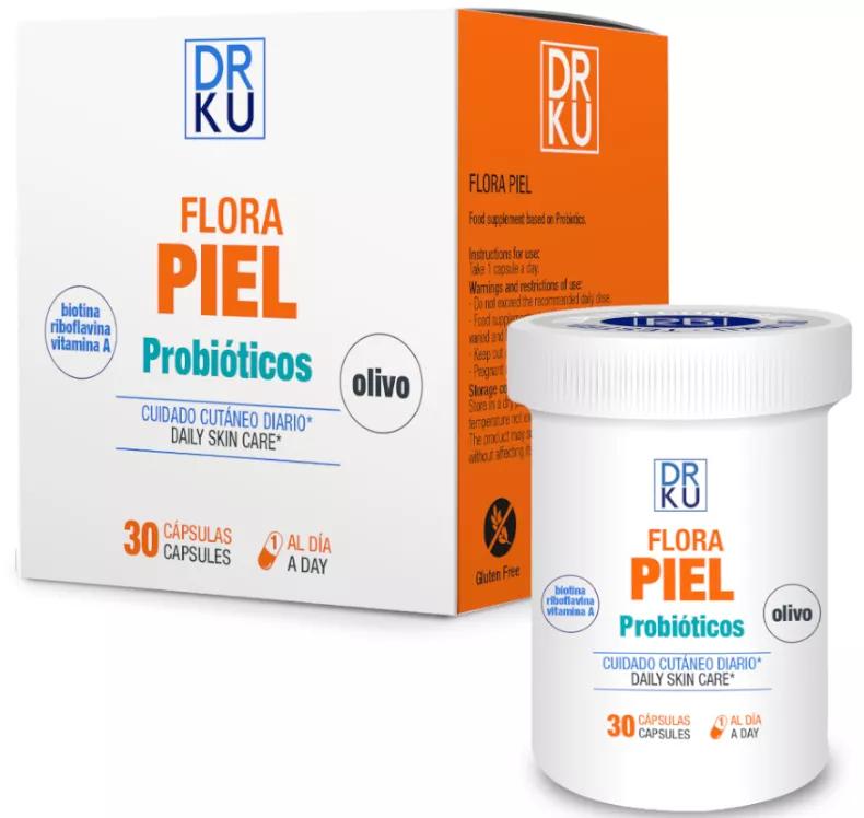 DRKU Flora Piel 30 Cápsulas Vegetais