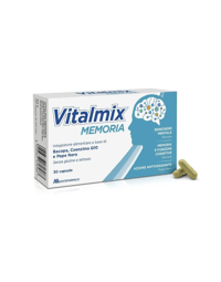 Vitalmix Memoria Integratore per la Concentrazione e Memoria 30 Capsule