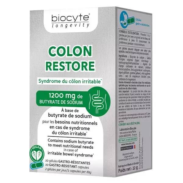 Biocyte Colon Restore 30 comprimidos