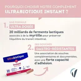 Vitavea Ultrabiotique Instant Ralentit le transit 10 gélules végétales