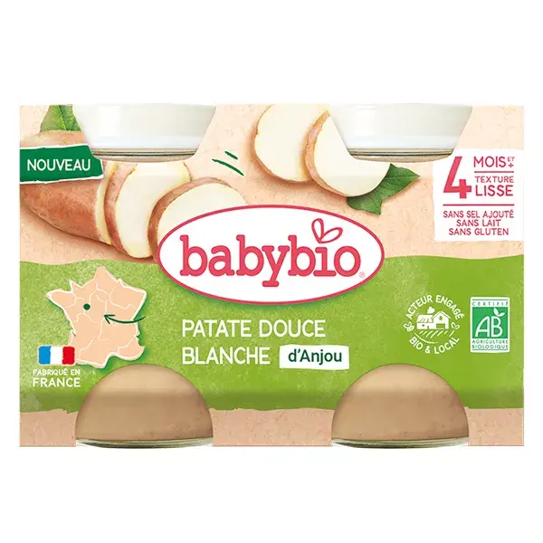 Babybio Organic Anjou White Sweet Potato 260g