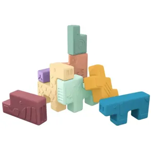 Miniland Animal Blocks +18m 10 pcs