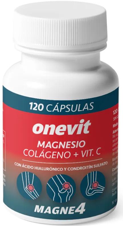 Onevit Bisglycinate de magnésium + Oxyde de magnésium + Vit.C + Collagène + Acide. Acide hyaluronique 120 gélules