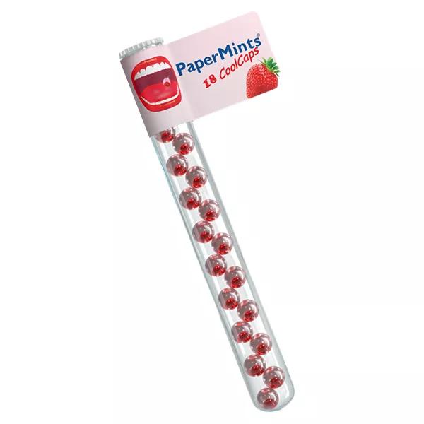 PaperMints Coolcaps Tubo Fresa 18 unidades