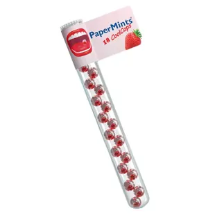 PaperMints Coolcaps Tube Fragola 18 unità