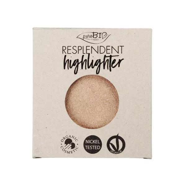 PurobioCosmetics Recarga de Polvo Iluminador 01 Champán 9g