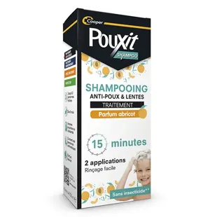Pouxit Shampoo Profumo di Albicocca Trattamento anti-pidocchi e lendini 100 ml