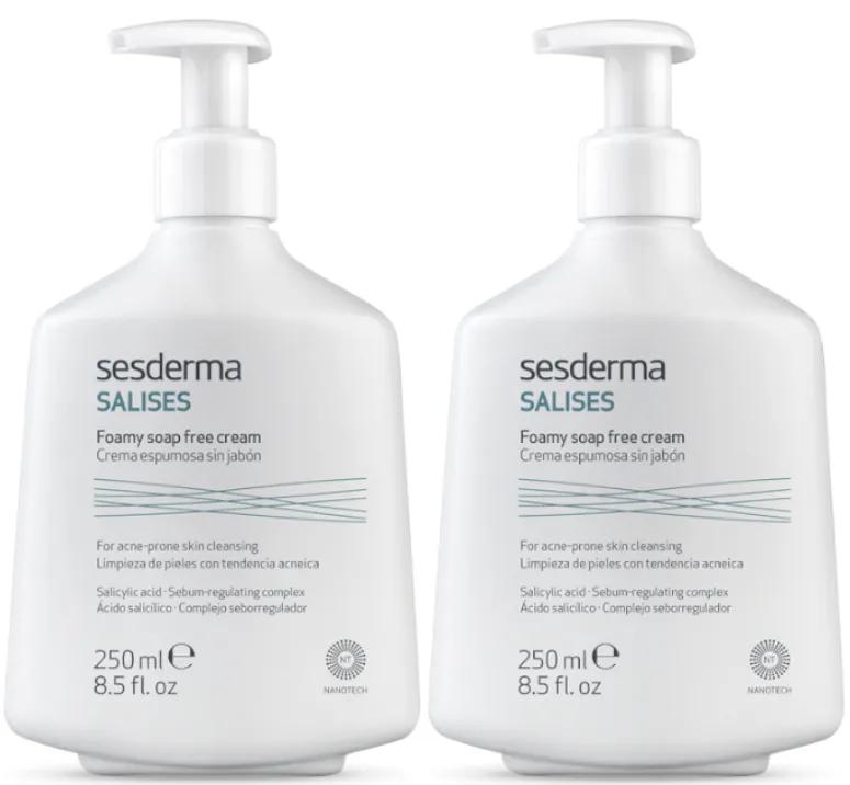 Sesderma Salises Schaumcreme ohne Seife 2x250 ml