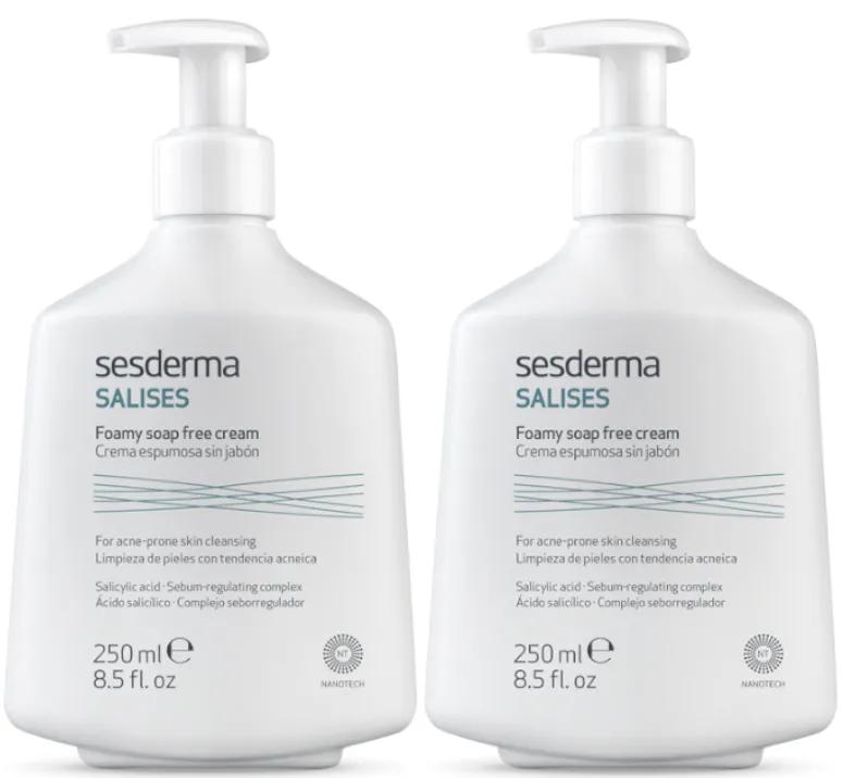 Sesderma Salises Schuimende Crème zonder Zeep 2x250 ml