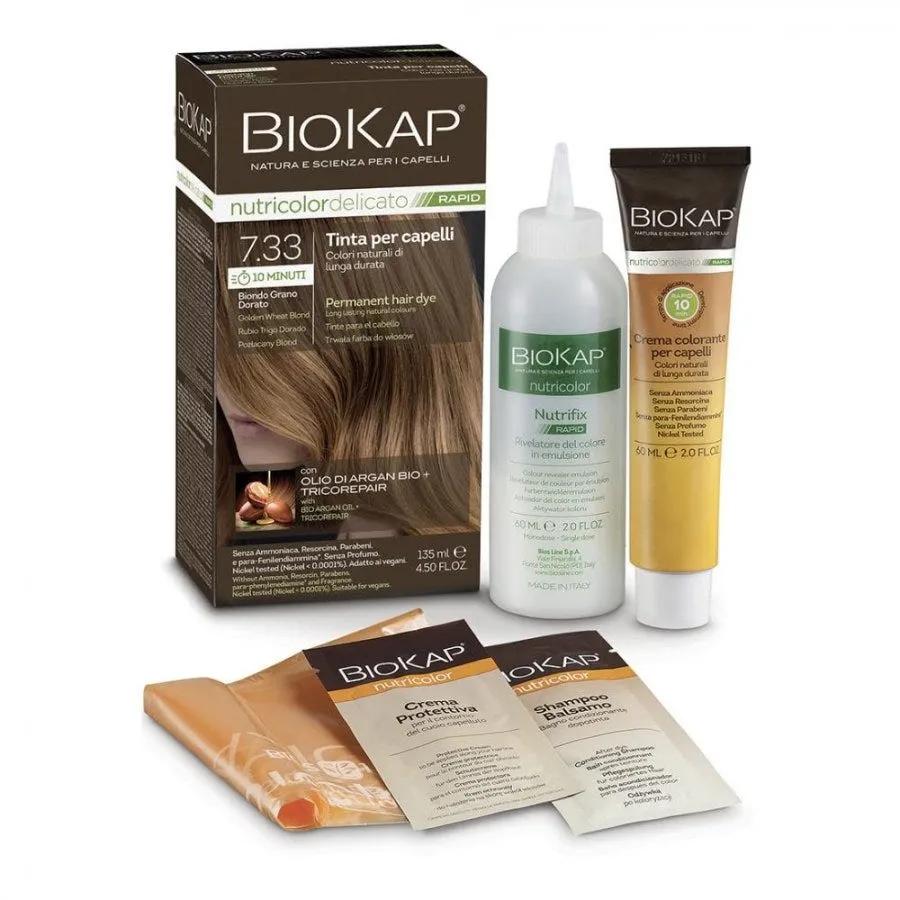 Biokap Nutricolor Delicato Rapid 7.33 Biondo Grano Dorato 135 Ml