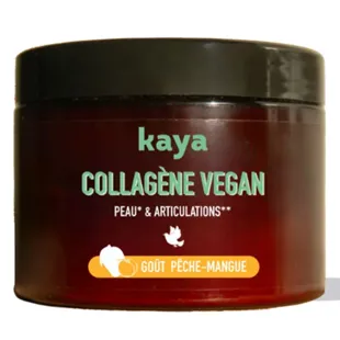 Kaya Pro-Collagen Vegan - Polvere al gusto di pesca/mango - Scorta per 20 giorni