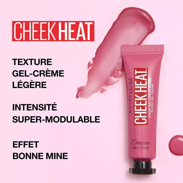 Maybelline New York Cheek Heat Blush Gel-Crème N°15 Nude Burn 10ml