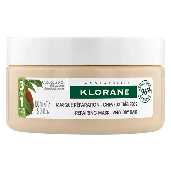 Klorane Masque Nutrition & Réparation 3 in 1 al Burro di Cupuaçu Bio 150ml