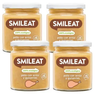 Smileat Jar of Chicken with 100% Organic Rice 4x230 gr