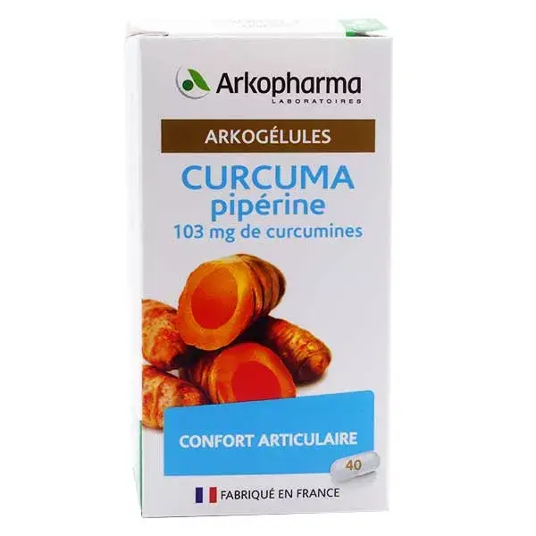 Arkopharma Arkogelules Cúrcuma + Piperina Bio 40 comprimidos
