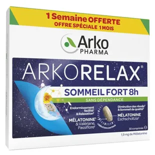 Arkopharma Arkorelax Dormire Forte 8 Ore 20 compresse + 10 Offerte
