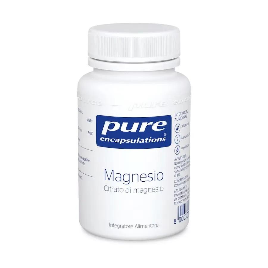 Pure Encapsulations Magnesio Integratore Stanchezza 30 Capsule