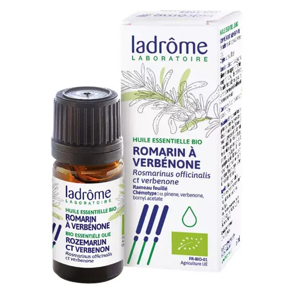 Ladrome oil essential organic Rosemary Verbenone 5ml