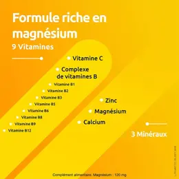 Supradyn Magnésia Anti-Stress Vitamines, Minéraux et Magnésium 30 comprimés effervescents