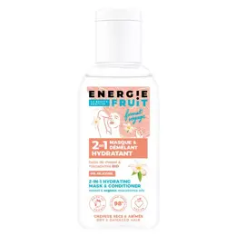 Energie Fruit Cheveux Masque 2 en 1 Format Voyage Monoï & Huile de Macadamia 75ml