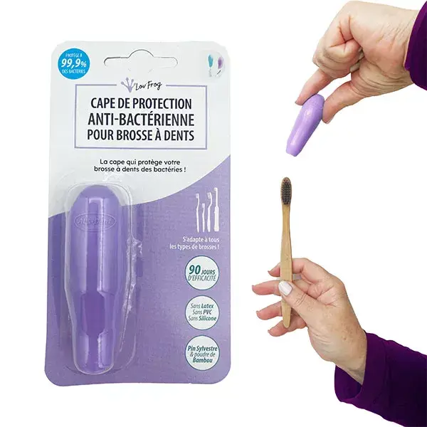 Lov'FROG Cape de Protection pour Brosse à Dents Violet