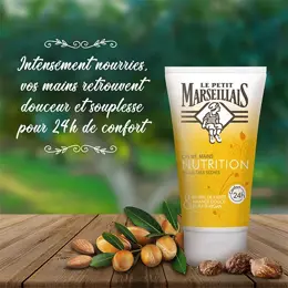 Le Petit Marseillais Crème Mains Nutrition Karité, Amande Douce et Argan 75ml