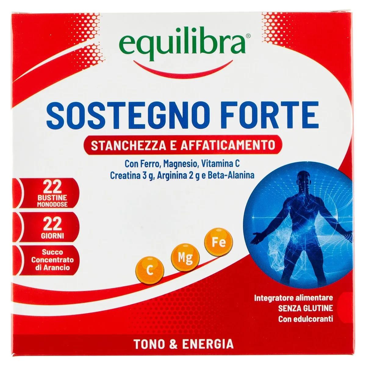 Equilibra Sostegno Forte Integratore Tonico Energetico 22 Bustine