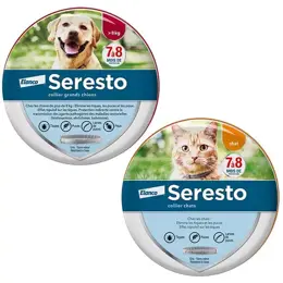 Seresto Grand Chien et Seresto Chat Lot de 2 boîtes