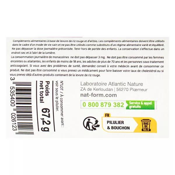 Nat&Form Eco-responsable Levadura Roja Arroz y Ajo Ecológico 200 cápsulas vegetales